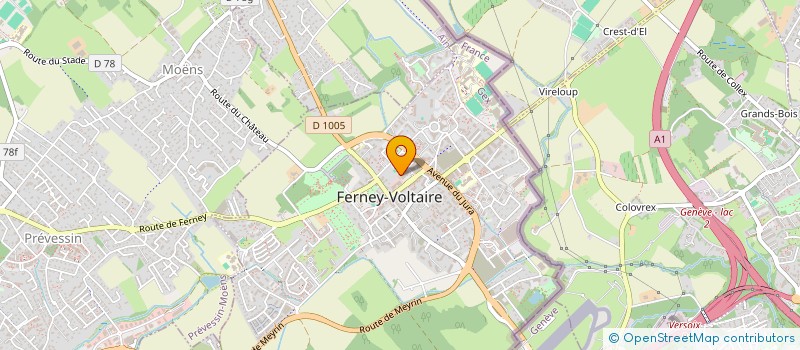 localisation de l'entreprise C.R & B.G à FERNEY-VOLTAIRE
