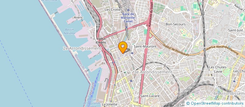 localisation de l'entreprise C.R.B.I. à MARSEILLE