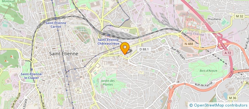 localisation de l'entreprise C.R.B.P  SAINT-ETIENNE