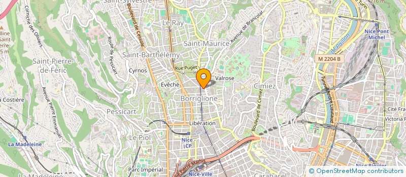 localisation de l'entreprise C.R BAT à NICE