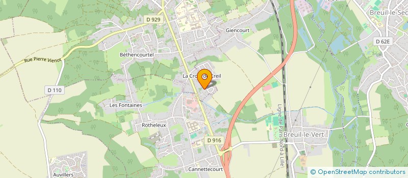 localisation de l'entreprise C.R.C.  CLERMONT