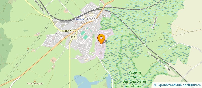 localisation de l'entreprise C.R.C.  FRASNE