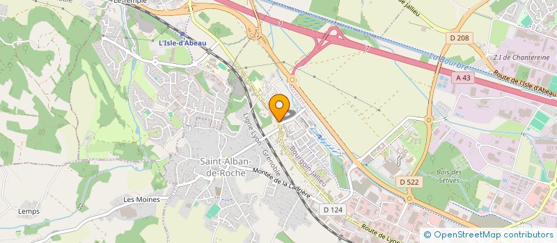 localisation de l'entreprise C.R.C.C.  SAINT-ALBAN-DE-ROCHE