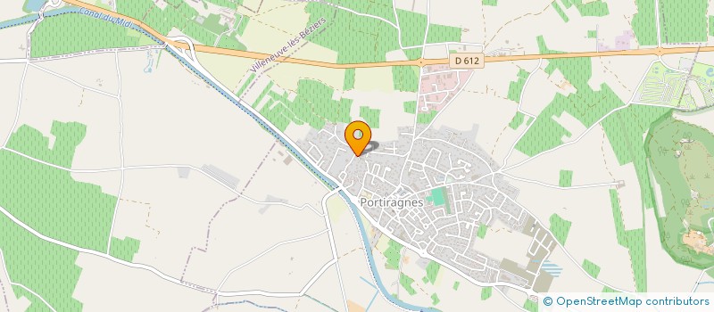 localisation de l'entreprise C.R.C.T.  PORTIRAGNES