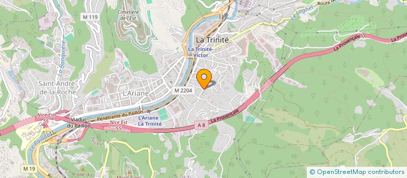 localisation de l'entreprise C R CONTRUCTION à LA TRINITE