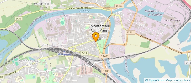 localisation de l'entreprise C.R. COUTURES ET RETOUCHES  MONTEREAU-FAULT-YONNE