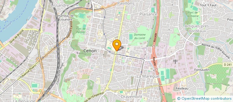 localisation de l'entreprise C.R.D  CENON