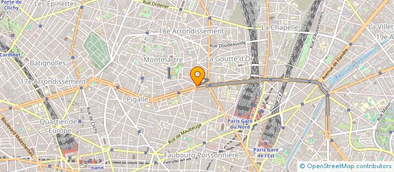 localisation de l'entreprise C R D à PARIS 18