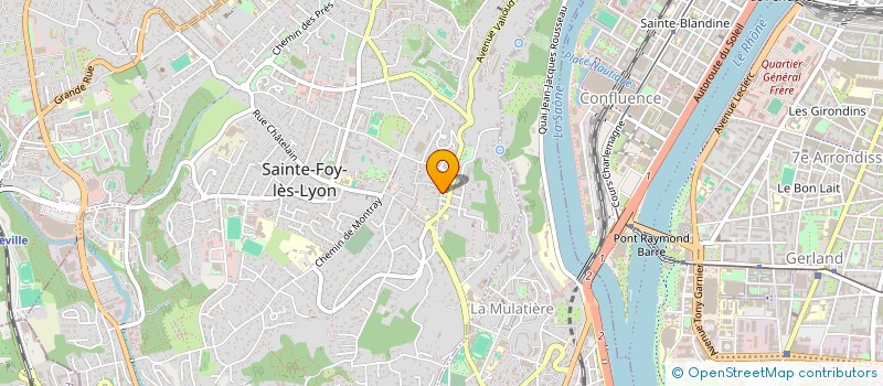 localisation de l'entreprise C.R.D BUREAUTIQUE  SAINTE-FOY-LES-LYON