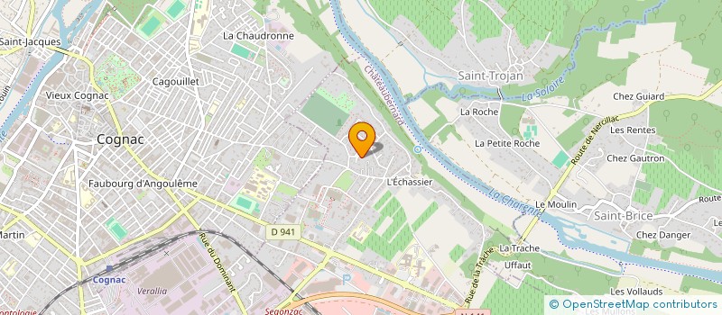 localisation de l'entreprise C.R.D.R. à COGNAC