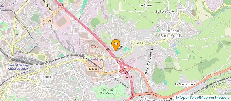 localisation de l'entreprise C.R.D. VERNET  SAINT-JEAN-BONNEFONDS