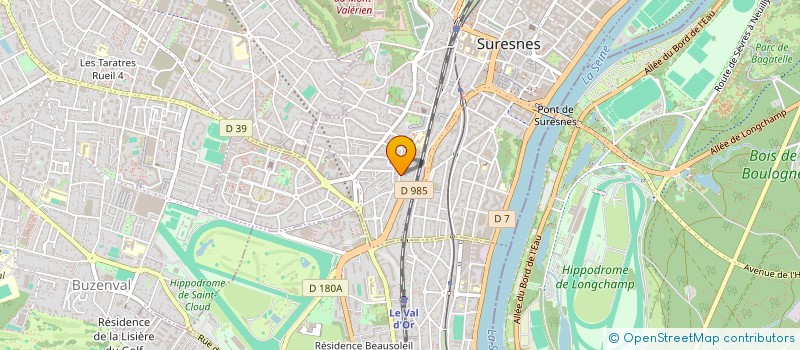 localisation de l'entreprise C.R.E.B. à SURESNES