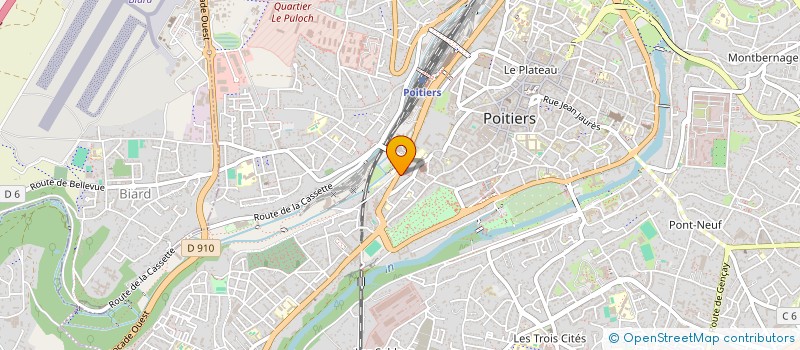 localisation de l'entreprise C.R.E.M.A.B. à POITIERS