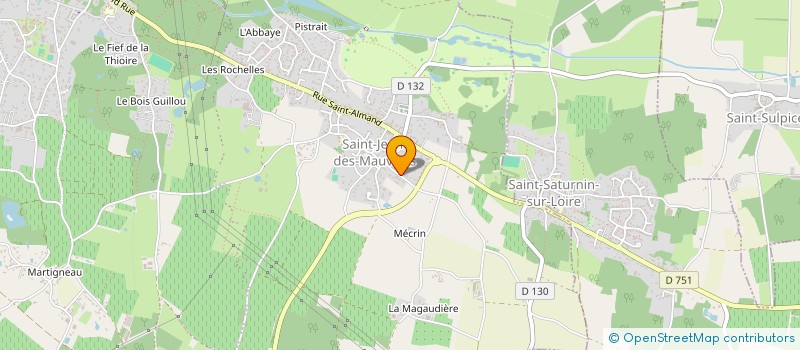 localisation de l'entreprise C.R.E.O.M. à LES GARENNES SUR LOIRE