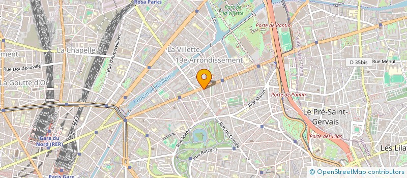 localisation de l'entreprise C.R.F  PARIS