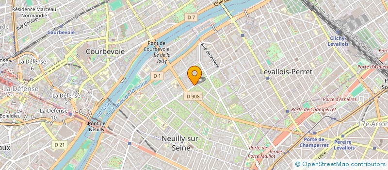 localisation de l'entreprise C.R.F ( COLLECTE & RECYCLAGE DE FRANCE)  NEUILLY-SUR-SEINE