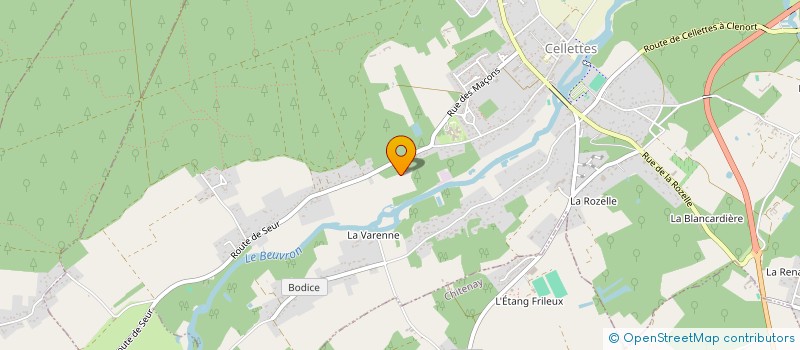 localisation de l'entreprise C R F HOLDING à CELLETTES