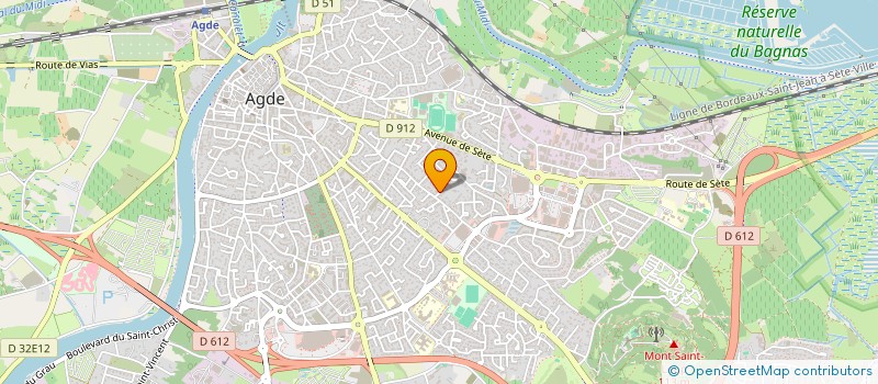 localisation de l'entreprise C.R.F.S.  AGDE