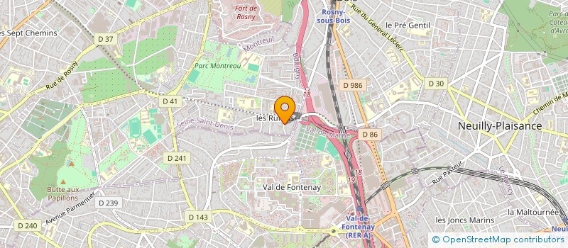 localisation de l'entreprise C.R. HABITAT à MONTREUIL
