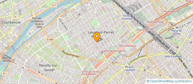 localisation de l'entreprise C.R. HOTELLERIE à LEVALLOIS-PERRET