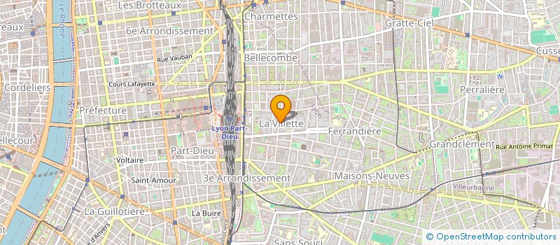 localisation de l'entreprise C.R.I.A.S. (CENTRE REGIONAL D'INFORMATION POUR L'AGIR SOLIDAIRE)  LYON