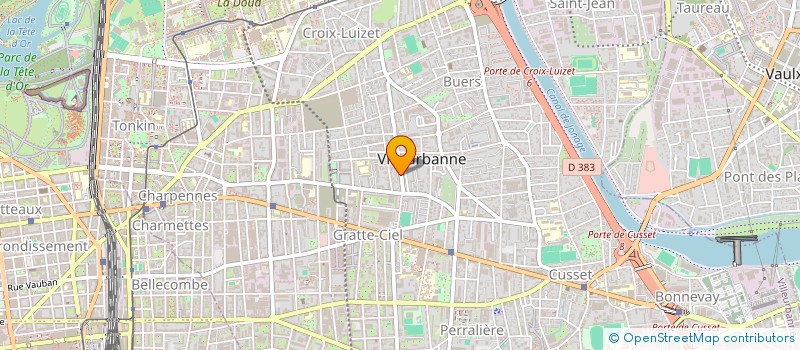 localisation de l'entreprise C.R.I.L.  VILLEURBANNE