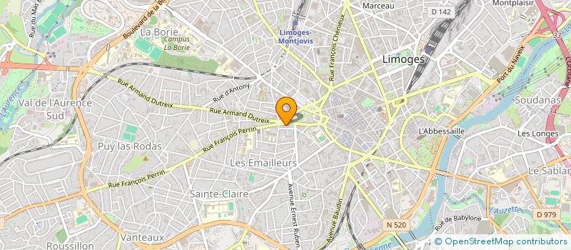 localisation de l'entreprise C.R.I.M à LIMOGES