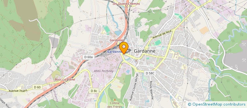 localisation de l'entreprise C R I M A à GARDANNE