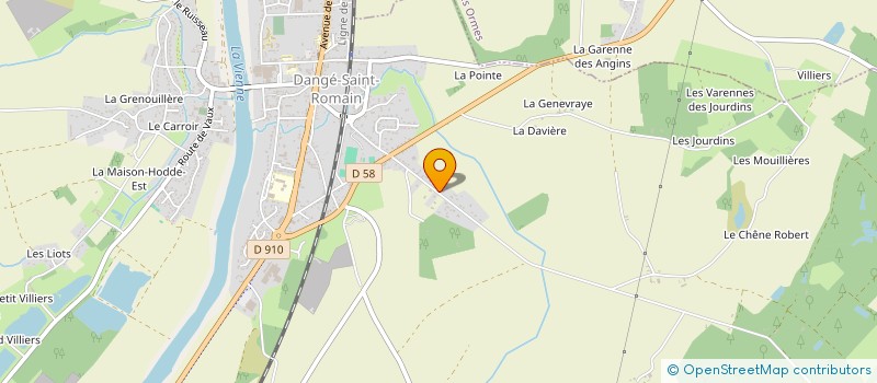 localisation de l'entreprise C.R INVEST  DANGE-SAINT-ROMAIN