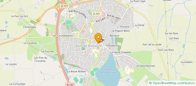 localisation de l'entreprise C&R INVEST  BAIN-DE-BRETAGNE