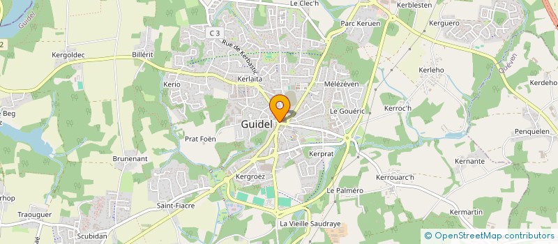 localisation de l'entreprise C. R. L. à GUIDEL