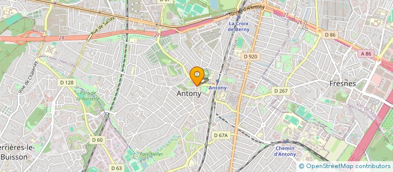 localisation de l'entreprise C R L à ANTONY