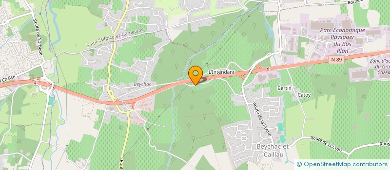 localisation de l'entreprise C.R.L AQUITAINE  BEYCHAC-ET-CAILLAU