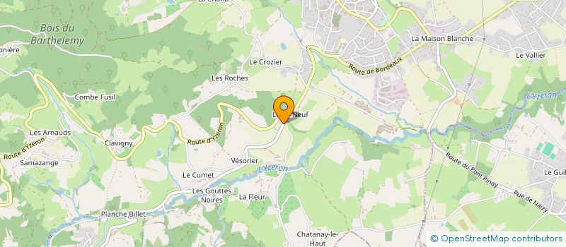 localisation de l'entreprise C R M  VAUGNERAY