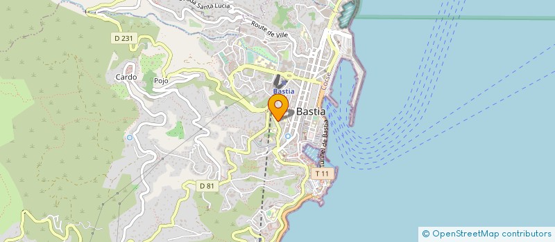 localisation de l'entreprise C.R.M à BASTIA