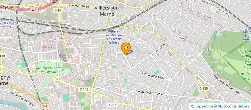 localisation de l'entreprise C.R.M à CHAMPIGNY-SUR-MARNE