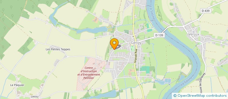 localisation de l'entreprise C.R.M.  GERGY