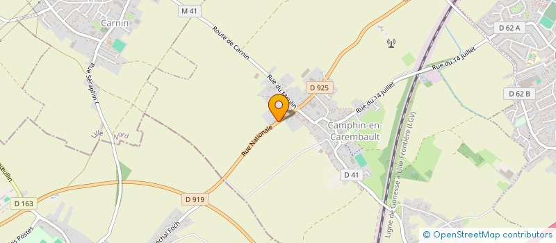 localisation de l'entreprise C.R.M BATIMENT  CAMPHIN-EN-CAREMBAULT