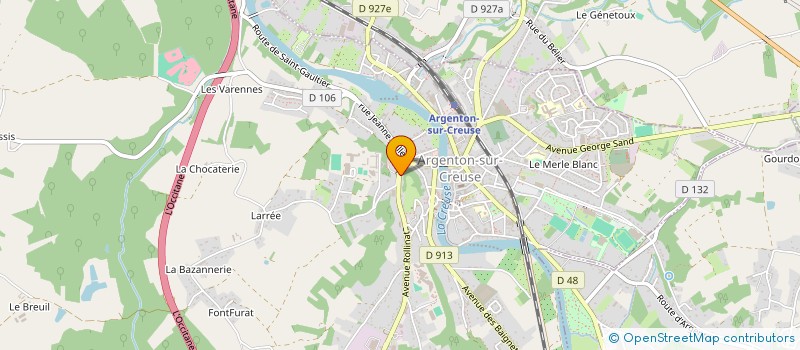 localisation de l'entreprise C.R.M. MULTI-SERVICES à ARGENTON-SUR-CREUSE
