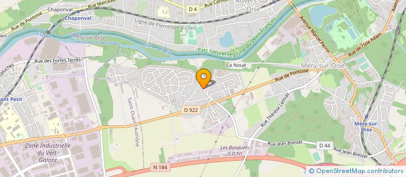 localisation de l'entreprise C.R.M.P à MERY-SUR-OISE