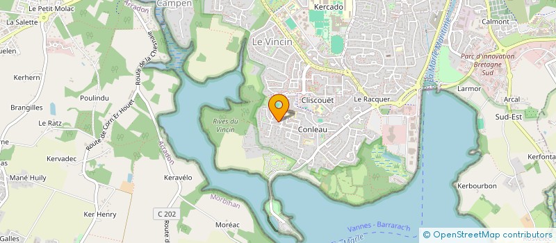 localisation de l'entreprise C.R.M.T. à VANNES