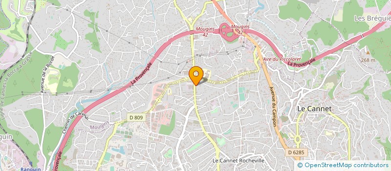 localisation de l'entreprise C R METALLURGIE à LE CANNET