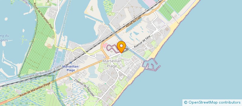 localisation de l'entreprise C.R.N.  MARSEILLAN