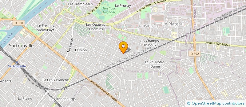 localisation de l'entreprise C R NETTOYAGE  SARTROUVILLE