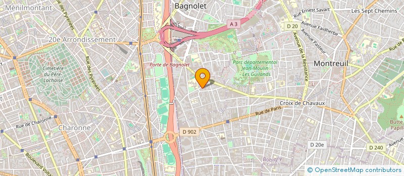 localisation de l'entreprise C.R.P à BAGNOLET