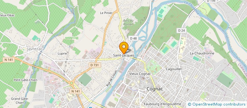 localisation de l'entreprise C.R.P.I. CREDIT RESTRUCTURATION PROMOTION IMMOBILIERE à COGNAC