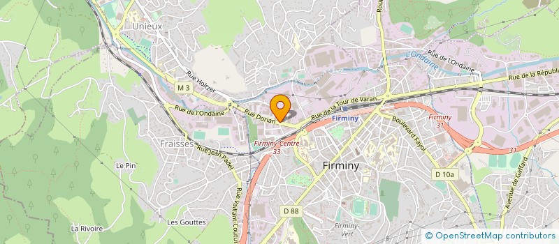 localisation de l'entreprise C.R. PACORET à FIRMINY