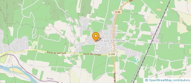 localisation de l'entreprise C & R PROJECT  SAINT-JUST-D'ARDECHE