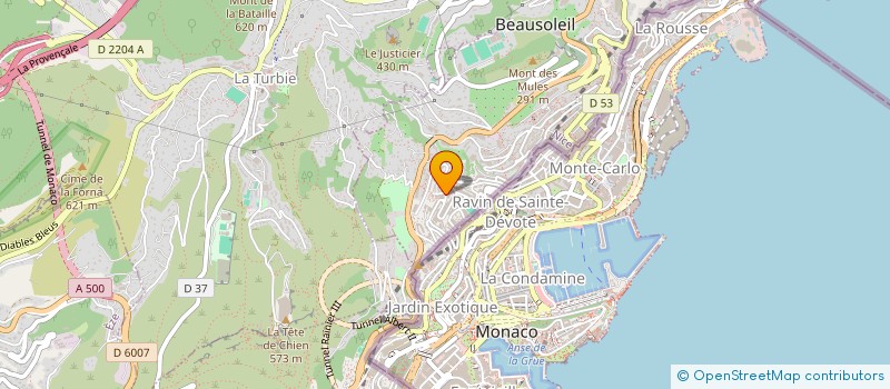 localisation de l'entreprise C.R PROJET à BEAUSOLEIL
