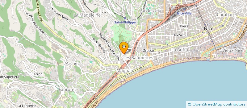 localisation de l'entreprise C.R. RENOV à NICE
